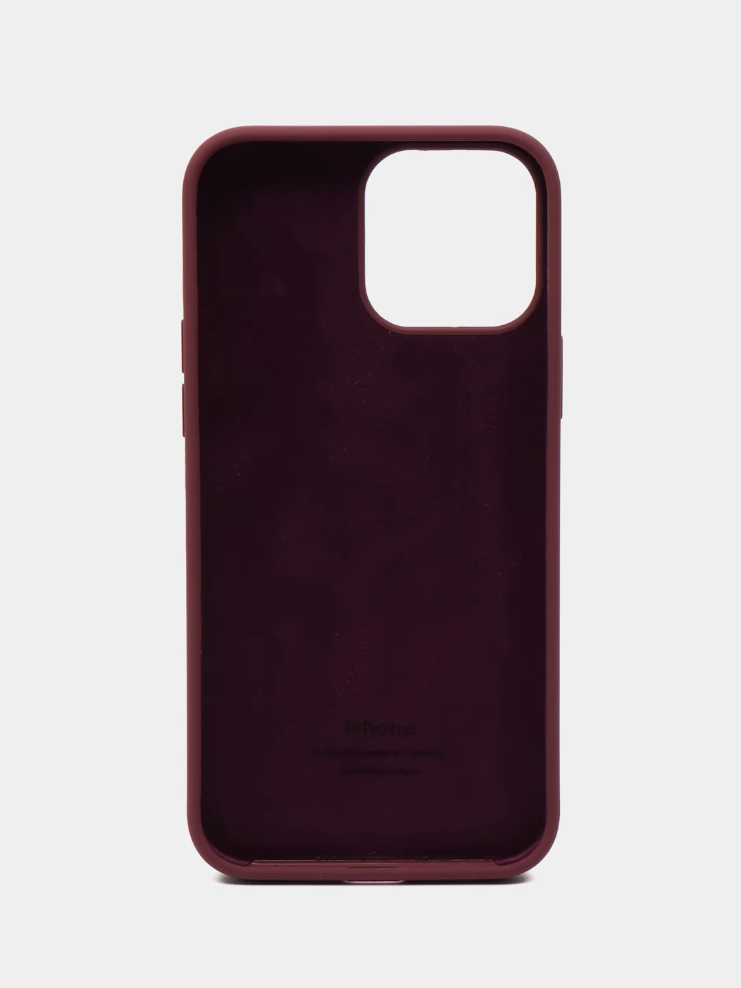 Бордовый чехол Silicone Case для iPhone 13Pro/ 13Pro Max, с закрытым низом
