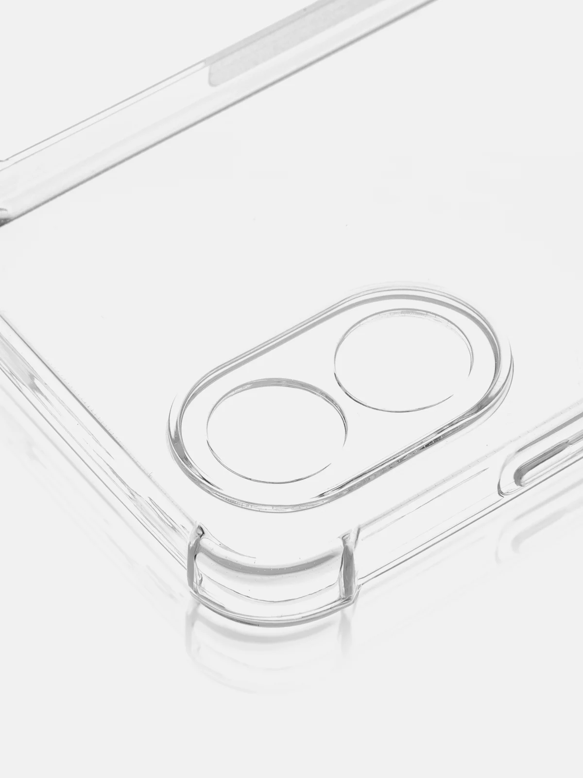 Чехол для Oppo A38, A18 противоударный силиконовый ROSCO прозрачный с усиленными углами