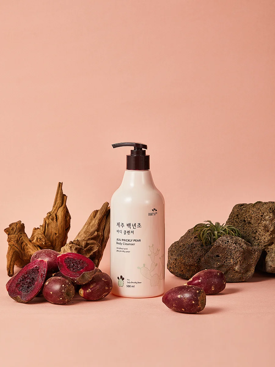Гель для душа с кактусом Flor de Man Jeju Prickly Pear Body Cleanser 500 мл