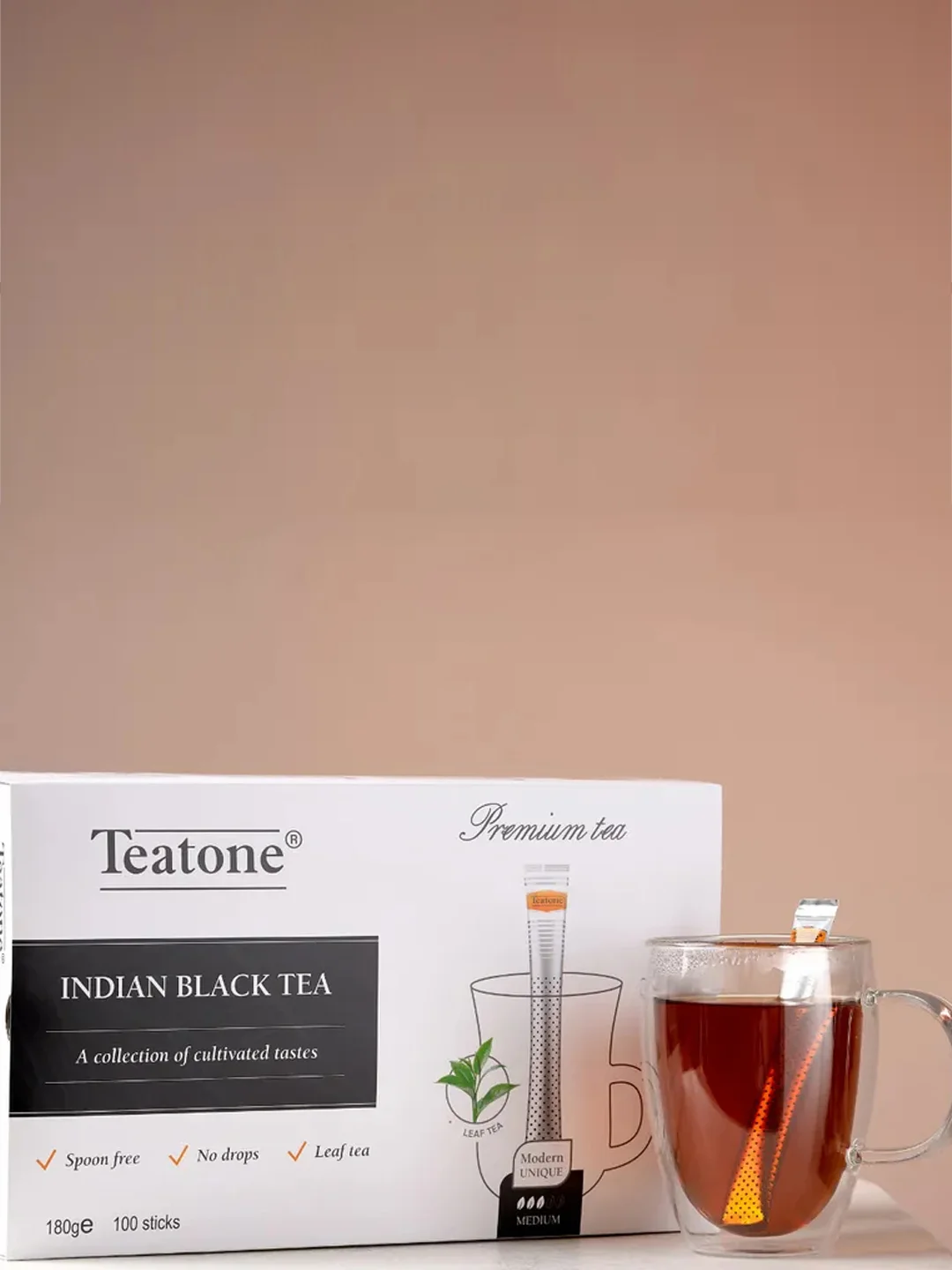 Чай черный TEATONE Индийский, 100 стиков