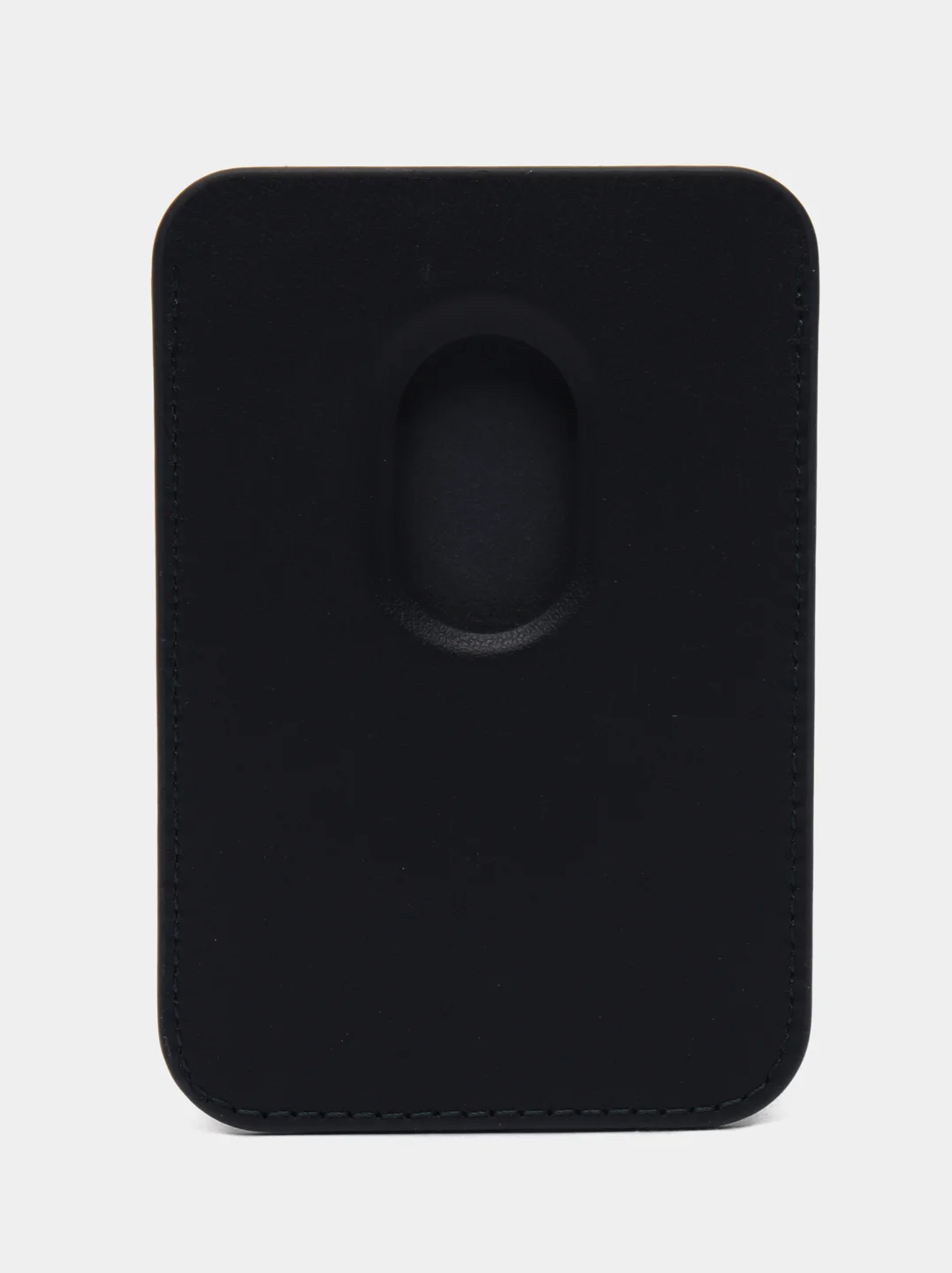 Хром картхолдер (визитница) MagSafe Leather Wallet для Apple iPhone с логотипом