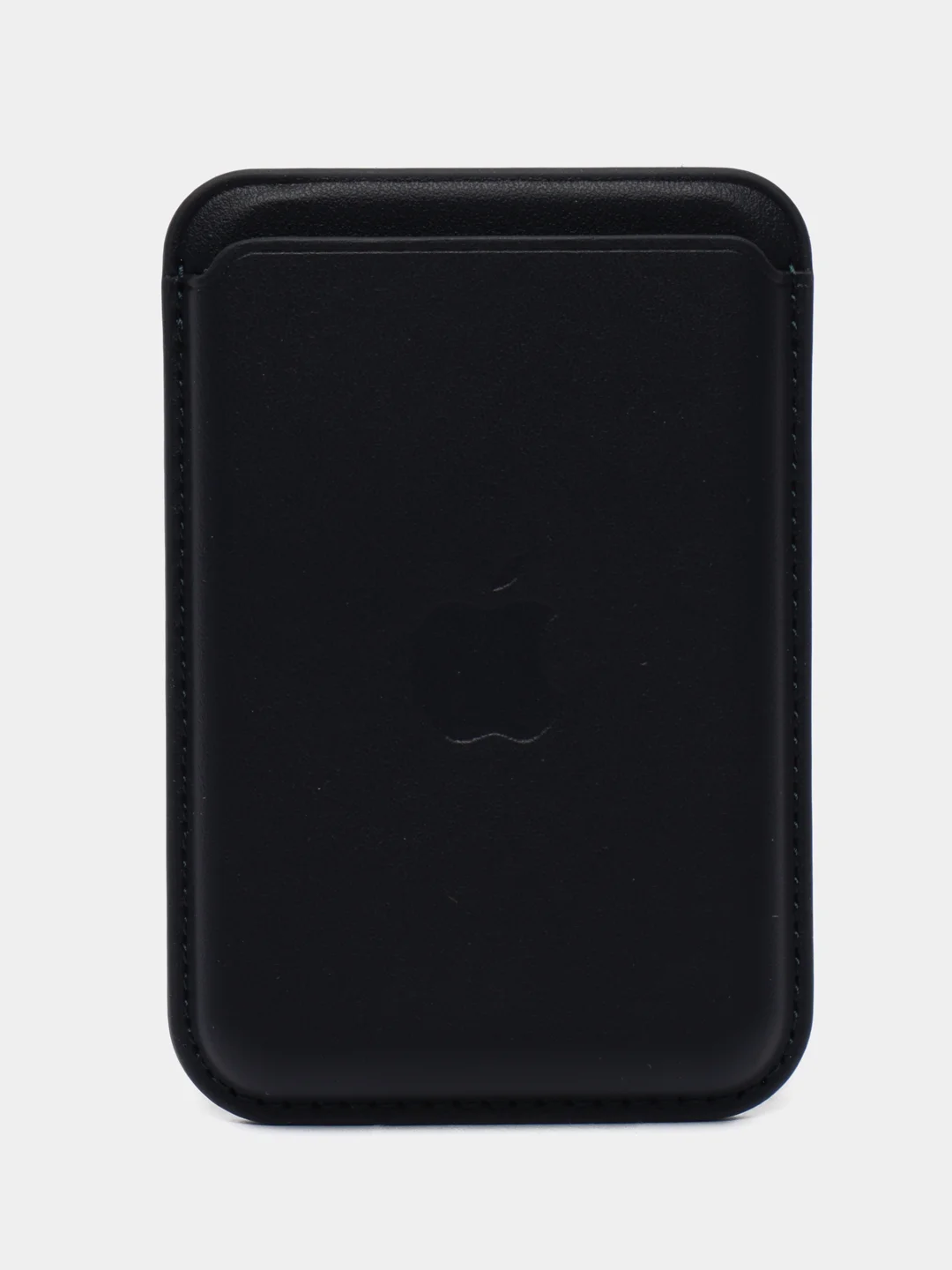 Хром картхолдер (визитница) MagSafe Leather Wallet для Apple iPhone с логотипом
