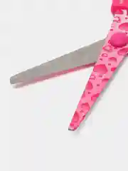 Ножницы Brauberg "Kid Series", с цветной печатью "Сердечки", 130 мм, малиновые