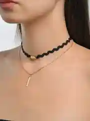 Черный чокер на шею, набор 10 шт