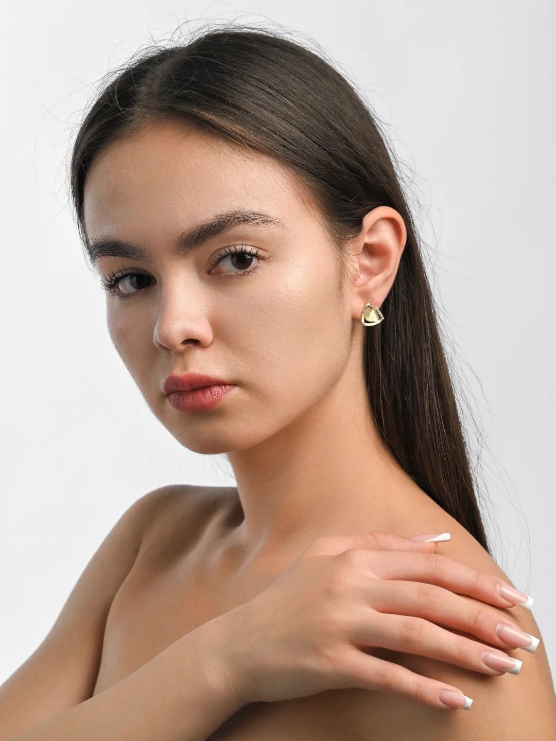 Бронзовый серьги женские