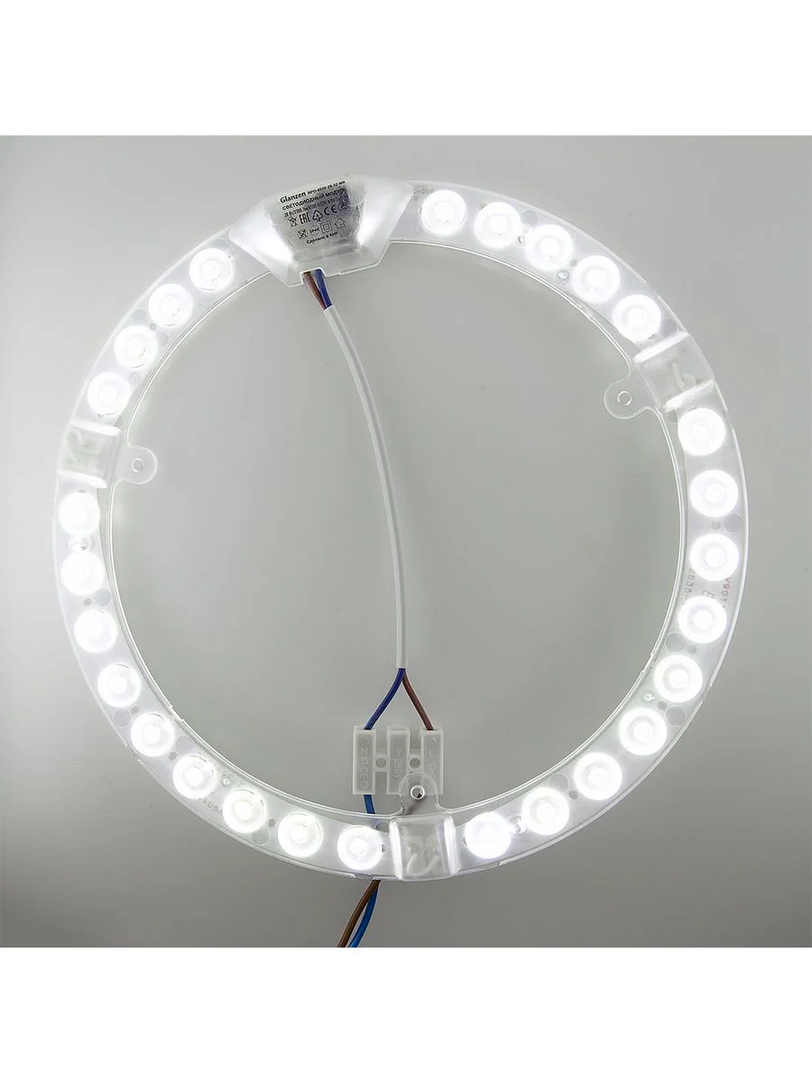 Белый светодиодный модуль GLANZEN 28 Вт 6500К RPD-6500-28-22-MR