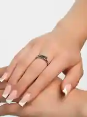 Серебряный кольцо женское посеребренное