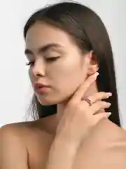 Серебряный кольцо женское посеребренное