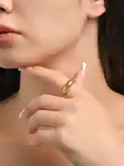 Кольцо женское посеребренное