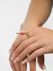 Кольцо женское посеребренное