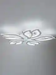Белый светодиодная диммируемая люстра 3000-6500К 90Вт Glanzen LED-0090-FLOWER-white 35 кв.м 4 р