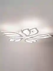 Белый светодиодная диммируемая люстра 3000-6500К 90Вт Glanzen LED-0090-FLOWER-white 35 кв.м 4 р
