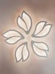 Белый светодиодная диммируемая люстра 3000-6500К 90Вт Glanzen LED-0090-FLOWER-white 35 кв.м 4 р