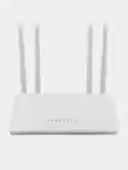 Белый роутер Wi-Fi двухдиапазонный 2,4 ГГц, 5 ГГц  1200 Мбит/с. 4 Антенны