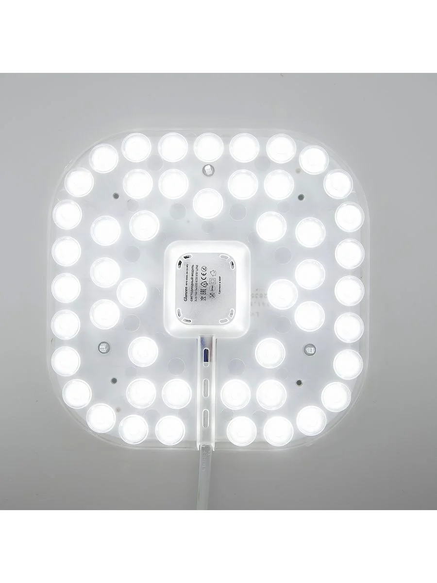 Белый светодиодный модуль GLANZEN 12 Вт 6500К RPD-6500-12-10-MS