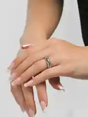 Серебряный кольцо женское посеребренное