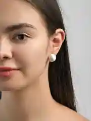 Серебряный серьги гвоздики