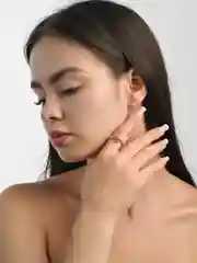 Кольцо женское посеребренное