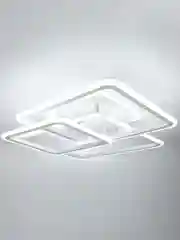 Белый светодиодная диммируемая люстра 3000-6500К 90Вт Glanzen LED-0090-SQUARE-white 35 кв.м 4 р