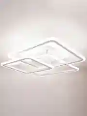 Белый светодиодная диммируемая люстра 3000-6500К 90Вт Glanzen LED-0090-SQUARE-white 35 кв.м 4 р