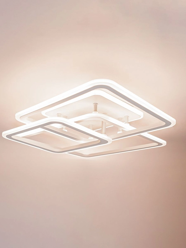 Светодиодная диммируемая люстра 3000-6500К 90Вт Glanzen LED-0090-SQUARE-white 35 кв.м 4 р
