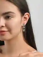 Серьги женские сердечки
