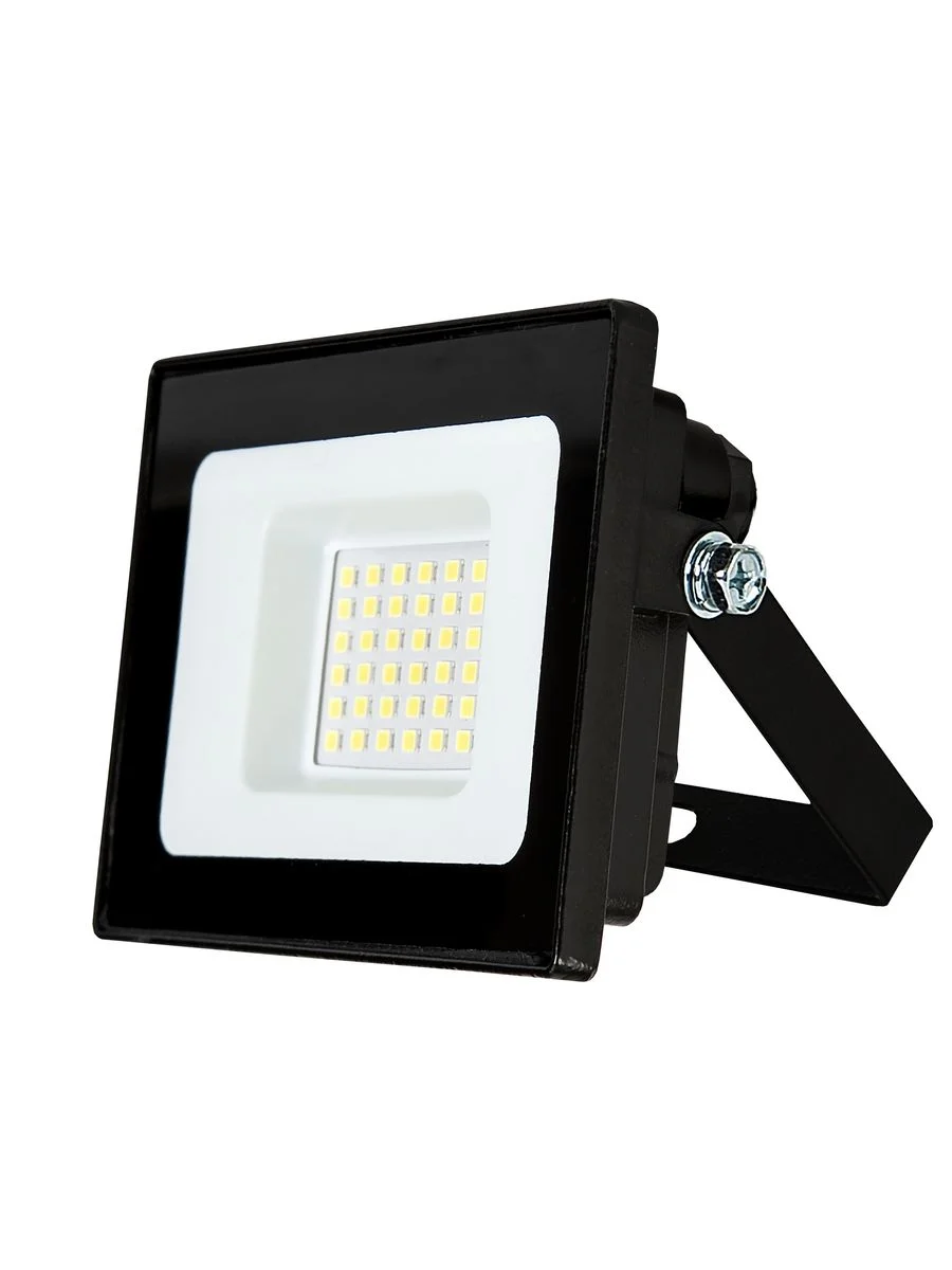 Черный светодиодный низковольтный прожектор GLANZEN FAD-0002-20-12V-SL