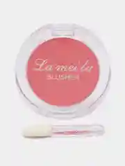 Коралловый меланж румяна для лица матовые с кисточкой