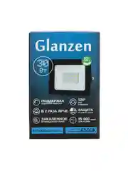 Черный светодиодный низковольтный прожектор GLANZEN FAD-0003-30-12V-SL 30 Вт 12V АС/DC