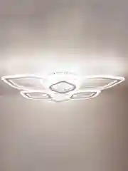 Белый светодиодная диммируемая люстра 3000-6500К 110Вт Glanzen LED-0100-LOTUS-white 35 кв.м 4 р