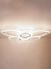 Белый светодиодная диммируемая люстра 3000-6500К 110Вт Glanzen LED-0100-LOTUS-white 35 кв.м 4 р
