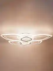 Белый светодиодная диммируемая люстра 3000-6500К 110Вт Glanzen LED-0100-LOTUS-white 35 кв.м 4 р