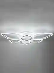 Белый светодиодная диммируемая люстра 3000-6500К 110Вт Glanzen LED-0100-LOTUS-white 35 кв.м 4 р