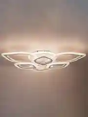 Белый светодиодная диммируемая люстра 3000-6500К 110Вт Glanzen LED-0100-LOTUS-white 35 кв.м 4 р