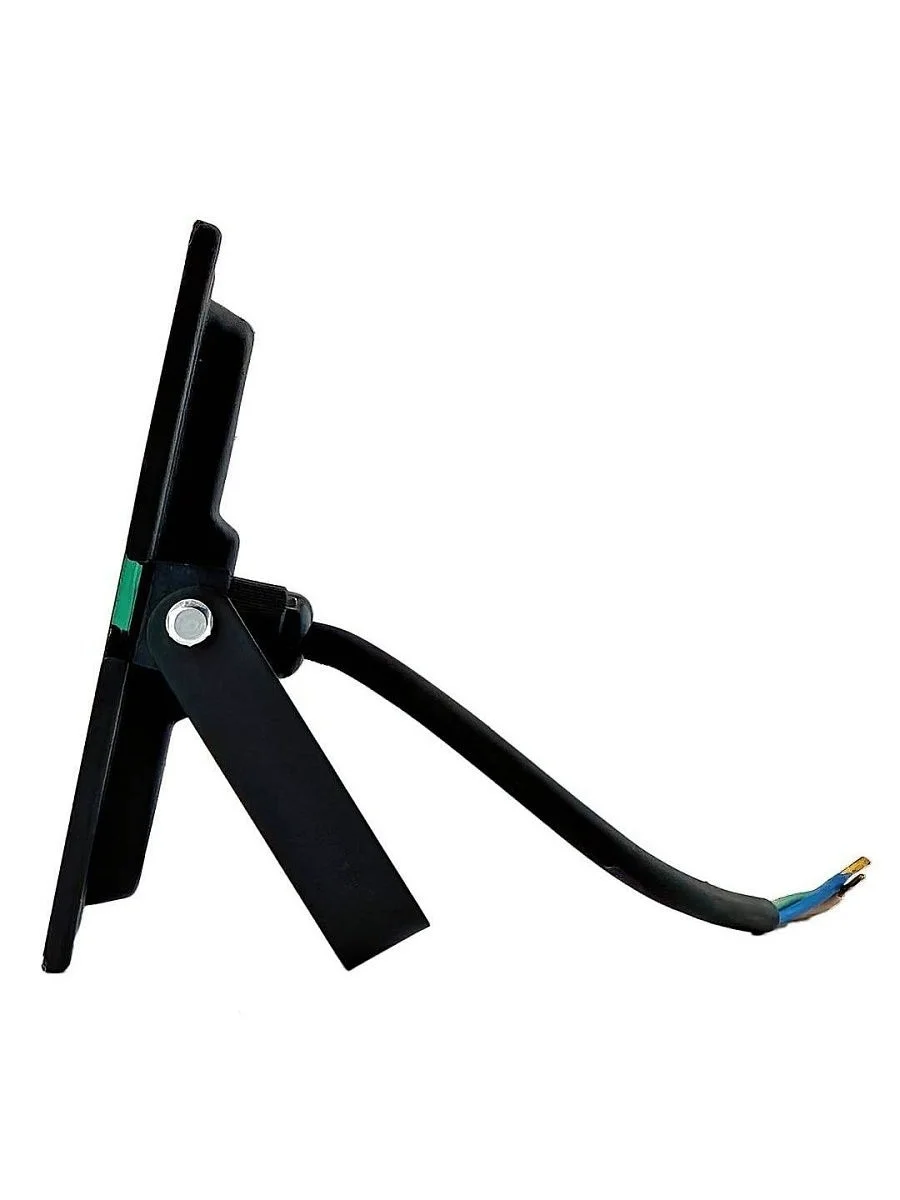 Черный светодиодный прожектор c датчиком движения GLANZEN 50 Вт IP65 6500К FAD-0013-50-SL