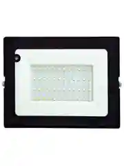 Черный светодиодный прожектор c датчиком движения GLANZEN 50 Вт IP65 6500К FAD-0013-50-SL