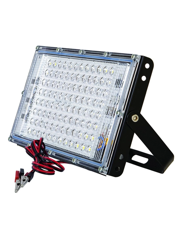 Светодиодный низковольтный прожектор GLANZEN FAD-0030-30-12V 30 Вт 6500К с зажимами