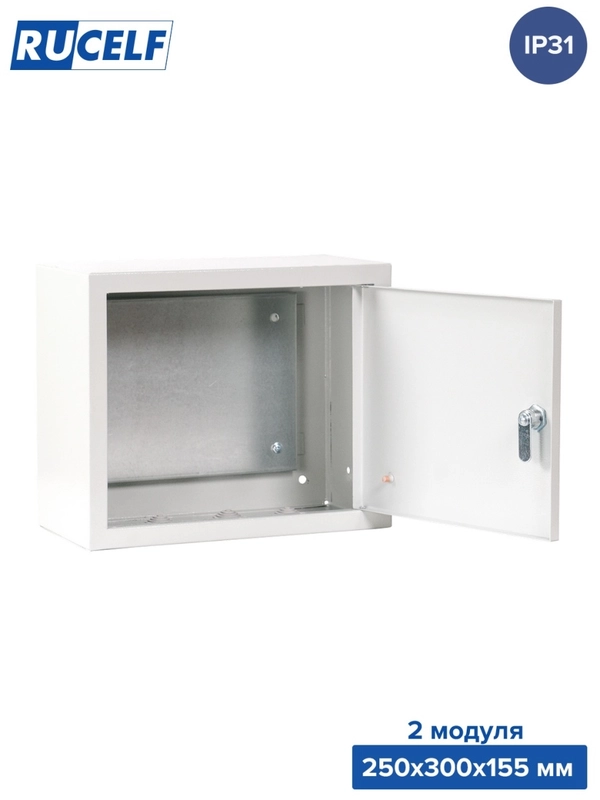 Щит с монтажной панелью ЩМП 02 IP54 (300х250х155) RUCELF