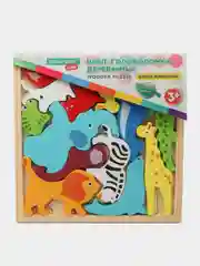 Пазл для малышей Brauberg Kids, 665250, деревянный Монтессори от 3 лет, сортер головоломка
