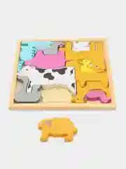 Пазл для малышей Brauberg Kids, 665251, деревянный Монтессори от 3 лет, сортер головоломка