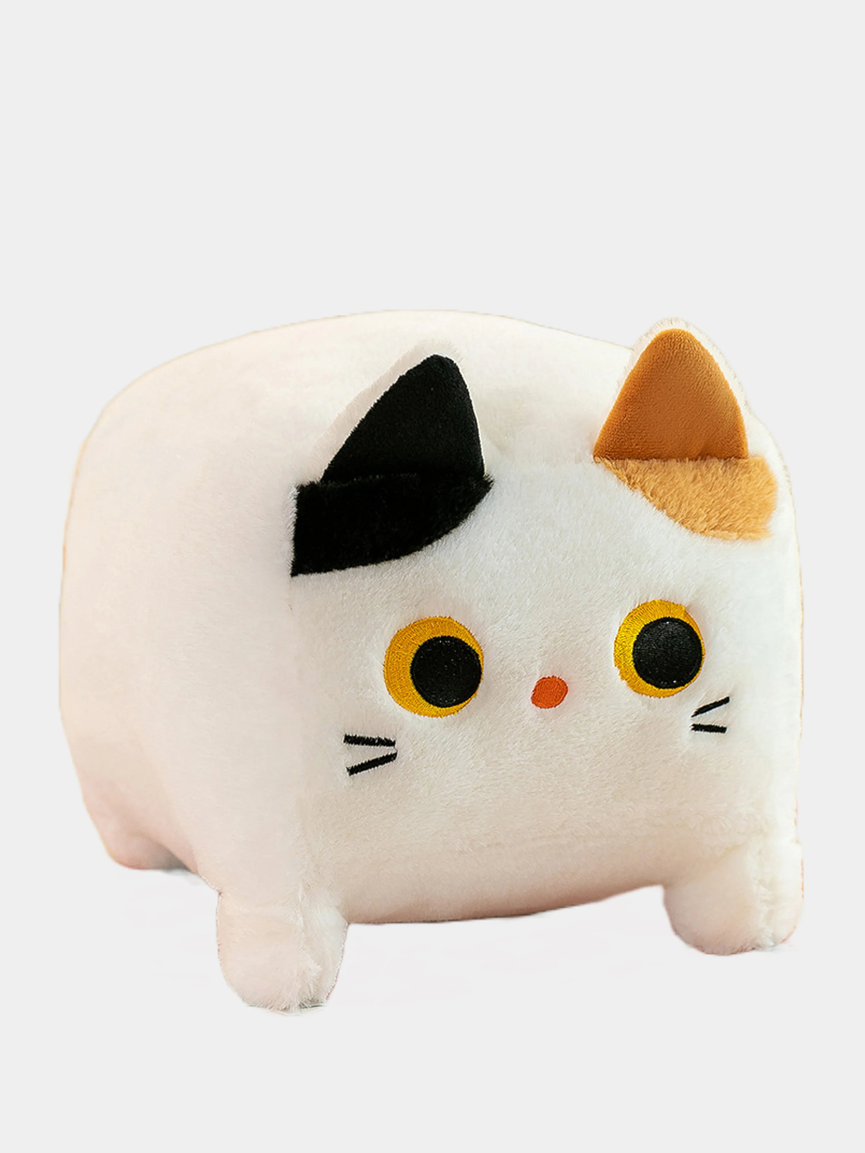 Белый мягкая игрушка Котокуб, кот куб квадратный, подушка