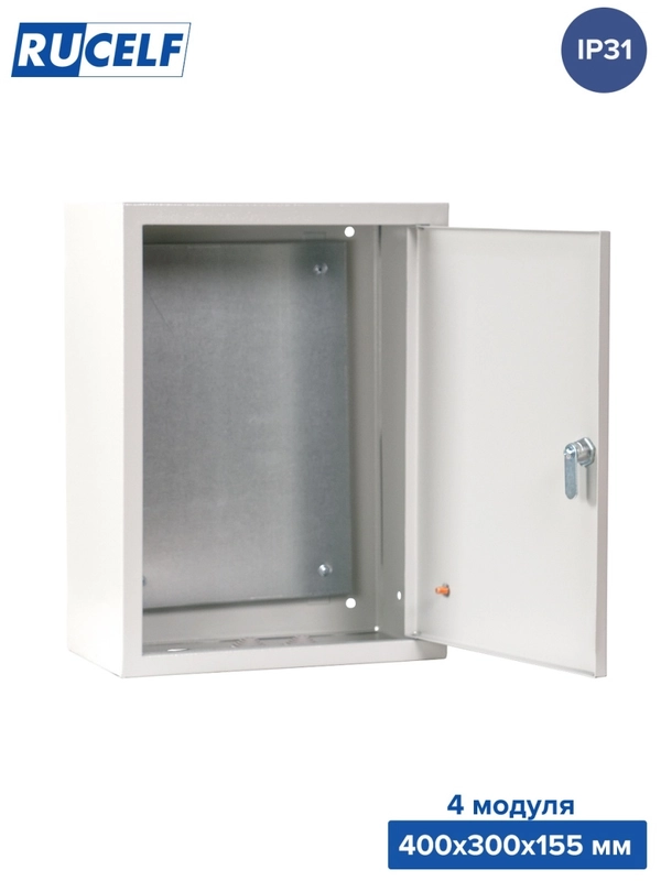 Щит с монтажной панелью ЩМП 04 IP31 (400х300х155) RUCELF