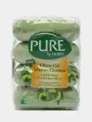 Мыло 4 шт PURE by DURU классическое/ с маслом оливы