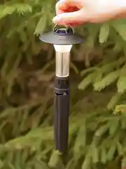 Черный светодиодный кемпинговый аккумуляторный с 3 режимами USB фонарь GLANZEN CFL-0005-100