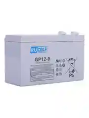 Серый аккумулятор свинцово-кислотный 12V 9Ah RUCELF GP12-9 батарея для ИБП и UPS