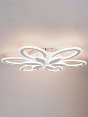 Светодиодная диммируемая люстра 3000-6500К 120Вт Glanzen LED-0120-Camelia-white 35кв.м 4 р