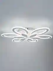 Белый светодиодная диммируемая люстра 3000-6500К 120Вт Glanzen LED-0120-Camelia-white 35кв.м 4 р