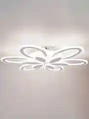 Белый светодиодная диммируемая люстра 3000-6500К 120Вт Glanzen LED-0120-Camelia-white 35кв.м 4 р