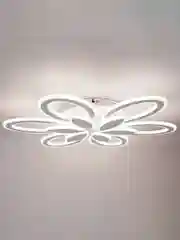 Белый светодиодная диммируемая люстра 3000-6500К 120Вт Glanzen LED-0120-Camelia-white 35кв.м 4 р