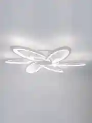 Белый светодиодная диммируемая люстра 3000-6500К 90Вт GLANZEN LED-0090-SATURN-white 35 кв.м 4 р